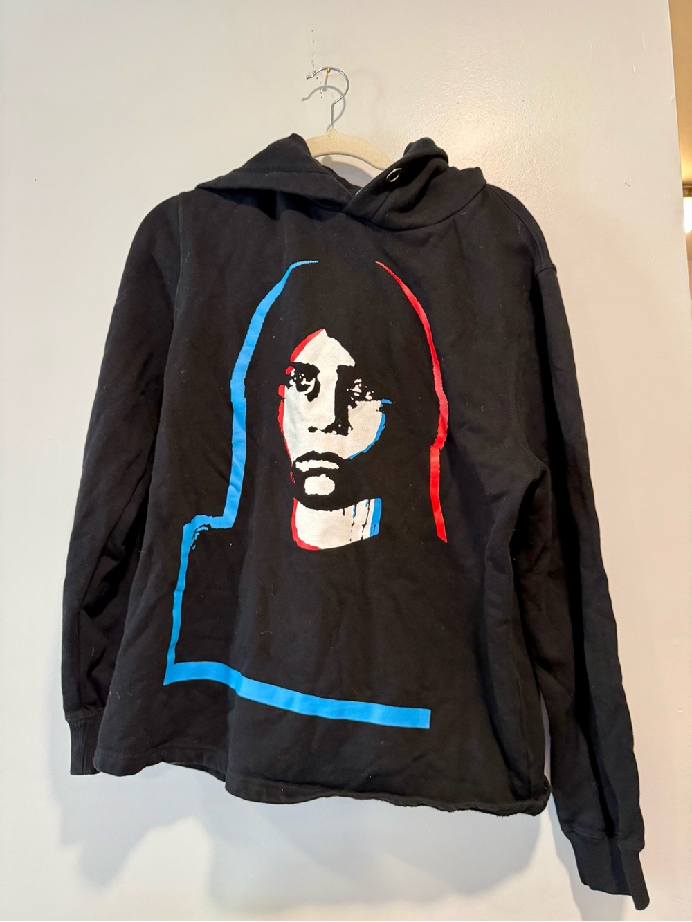 Authentic Givenchy 17 AW abstract girl hoodie